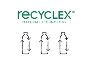 Το Samsonite Recyclex είναι ένα καινοτόμο προϊόν που δημιουργήθηκε από 100% ανακυκλωμένα πλαστικά μπουκάλια rPET. Το υλικό αυτό είναι ισχυρό και ανθεκτικό όπως το πολυεστερικό ύφασμα που φτιάχνεται από νέα υλικά, αλλά με το επιπρόσθετο πλεονέκτημα της μείωσης της πλαστικής ρύπανσης1