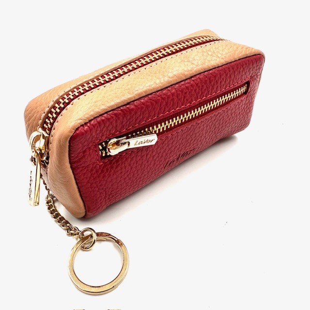 Πορτοφόλι-Κλειδοθήκη Δέρμα Κόκκινο LAVOR - Image 3