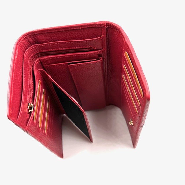 Πορτοφόλι Γυναικείο Δέρμα Κόκκινο LAVOR - Image 3