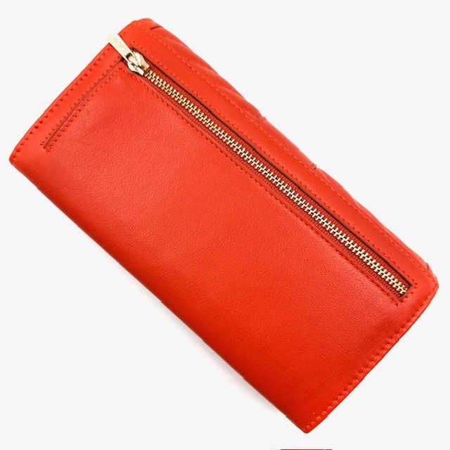 Πορτοφόλι Γυναικείο Δέρμα Πορτοκαλί LAVOR - Image 2