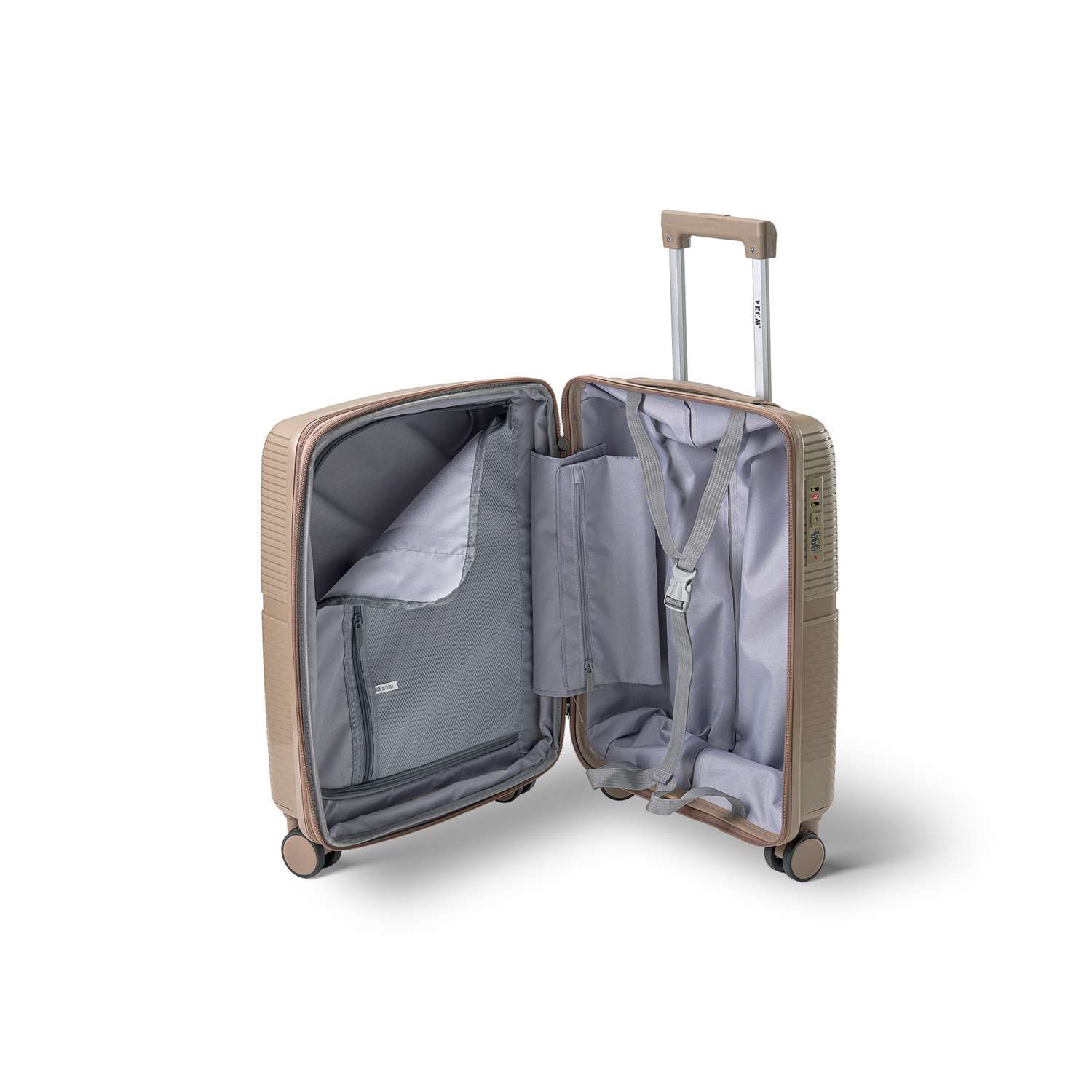 Βαλίτσα Καμπίνας Σκληρή Χακί RCM - Image 4