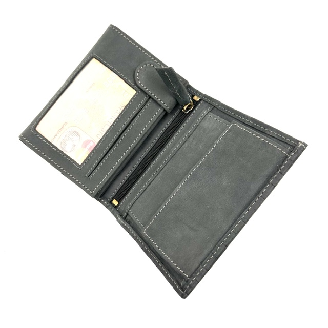 Πορτοφόλι Ανδρικό Δέρμα Γκρι G LEATHER - Image 4