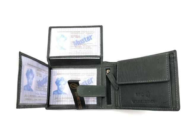 Πορτοφόλι Ανδρικό Δέρμα Πράσινο G LEATHER - Image 6